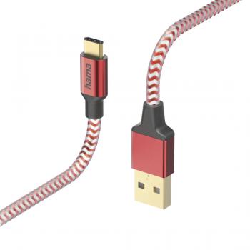 Hama "Reflective" Charging Cable, USB-A - USB-C, 201559