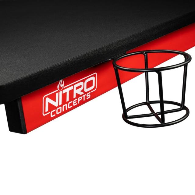 Gaming desk Nitro Concepts D12, Black/Red 