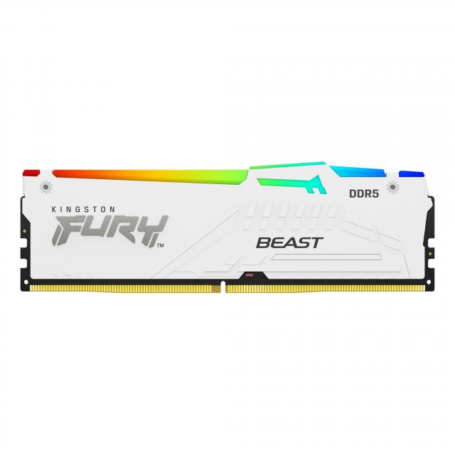 Памет Kingston FURY Beast White RGB 64GB(2x32GB) DDR5 6000MHz CL36 