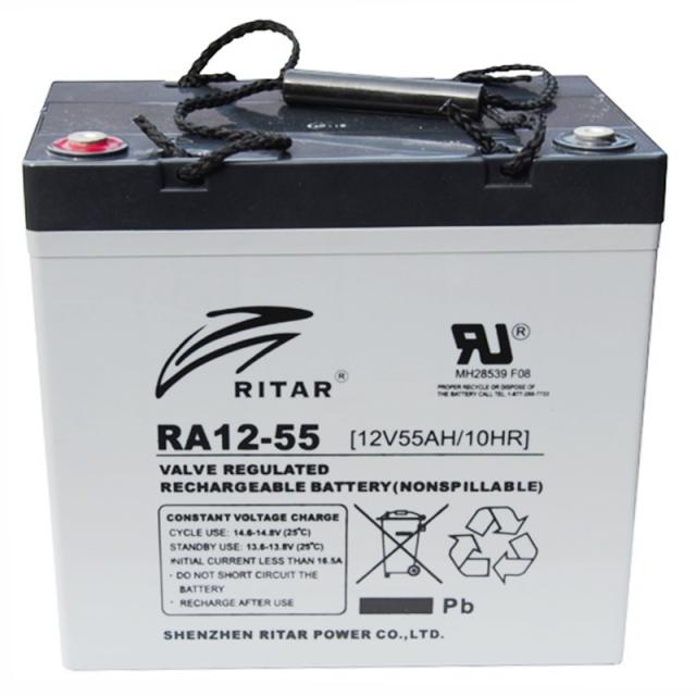 Lead Battery /for electric vehicles/ (EV12-55) AGM  12V / 55Ah -229 / 138 /211 mm  RITAR 