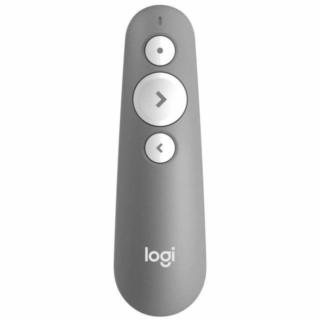 Безжичен презентер Logitech R500s, Bluetooth, 2.4 GHz Wireless, Сив 