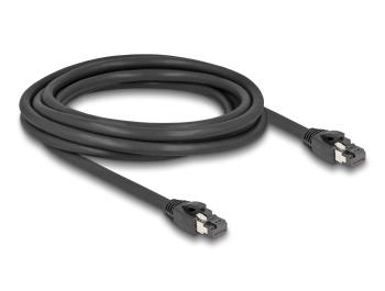Delock RJ45 Network Cable Cat.8.1 S/FTP 3 m up to 40 Gbps black