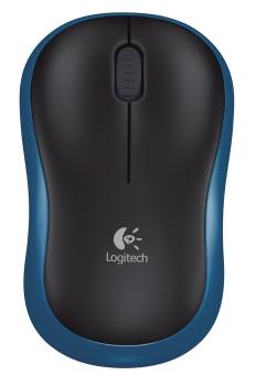 Wireless optical mouse LOGITECH M185, Blue, USB