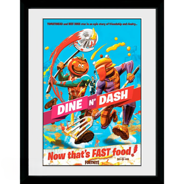 GBEYE FORTNITE - Framed print "Dine n Dash" (30x40) 