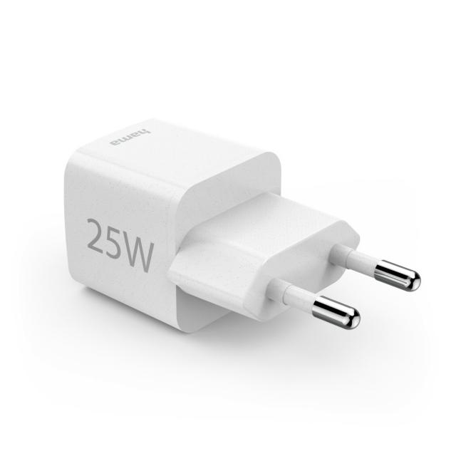 Бързо мини зарядно HAMA "Eco", USB-C, 25 W, 187278 