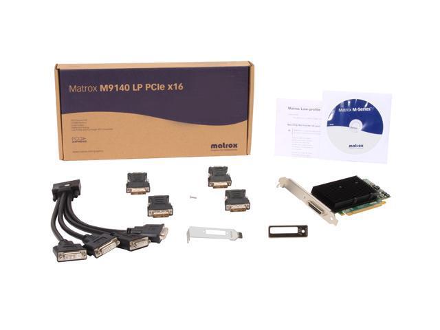 Graphic card Matrox M9140-E512LAF 512MB GDDR2 PCIe x16 Low Profile 