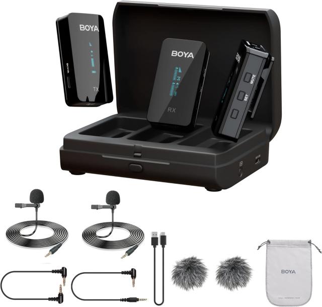 BOYA 2.4GHz Ultra-compact Wireless Microphone System BY-XM6-K2 