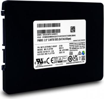 SSD SAMSUNG PM893 SATA 2.5”, 3,84TB, SATA 6 Gb/s, MZ7L33T8HBLT-W07, Bulk