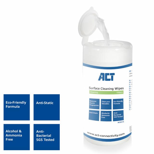 ACT Surface Cleaning Wipes, 100st 