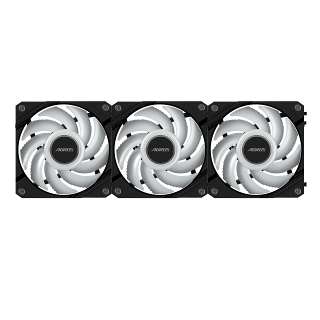 Triple Fans GIGABYTE AORUS EZ CHAIN 120 Black 3-Pack ARGB 