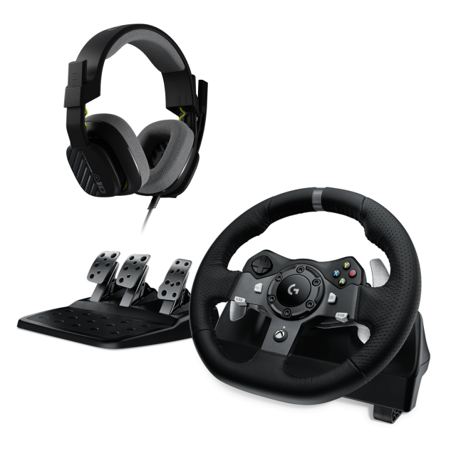 Волан Logitech Driving Force G920 за Xbox One / PC в комплект с геймърски слушалки Astro A10 