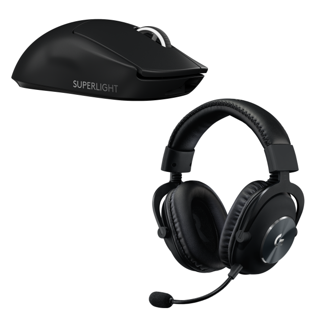 Bundle Gaming Mouse and Headset Combo Logitech G Pro X Superlight and Logitech G Pro Headset 