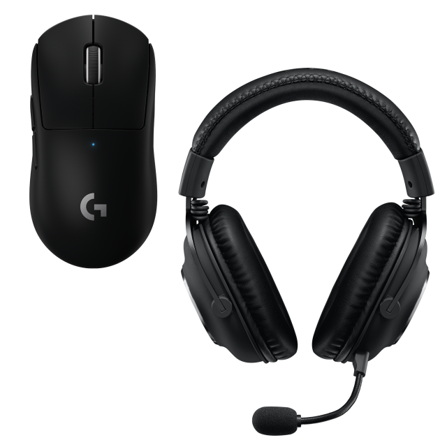 Бъндъл Геймърска мишка Logitech G Pro X Superlight и Слушалки Logitech G Pro 