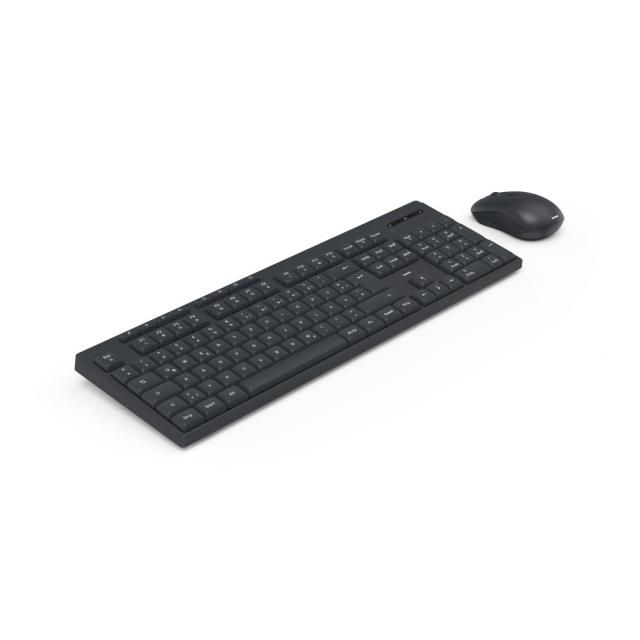 HAMA Wireless keyboard with mouse "WKM-200", 8 media keys, black 