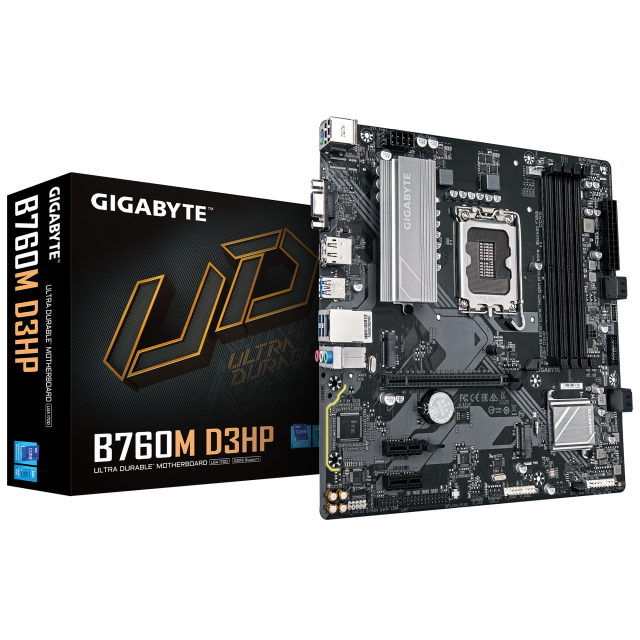 Motherboard GIGABYTE B760M D3HP DDR5, socket 1700, mATX 