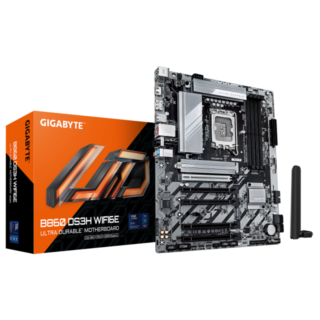 Дънна платка GIGABYTE B860 DS3H WIFI 6E, LGA 1851 