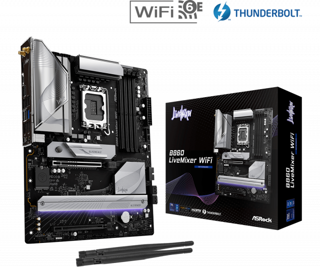 Дънна платка ASRock B860 LiveMixer WIFI 6E, LGA 1851 