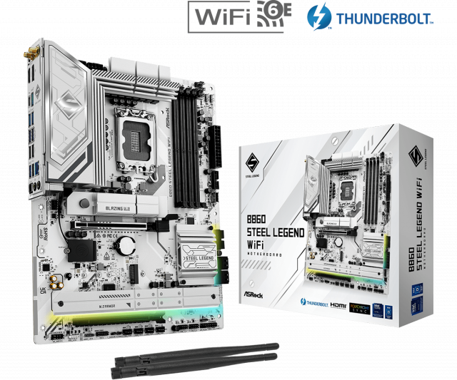 Дънна платка ASRock B860 STEEL LEGEND WIFI 6E, LGA 1851 