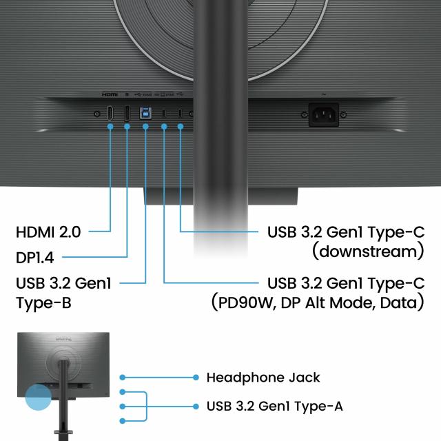 Монитор за програмиране BenQ RD280U, 28.2", Ergo Stand 