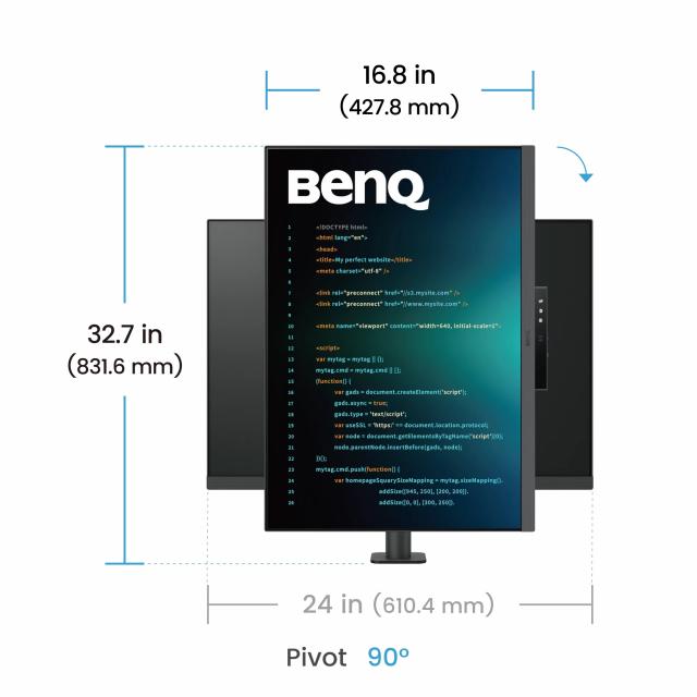 Programming Monitor BenQ RD280U, 28.2", Ergo Stand 