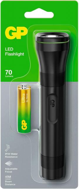 Torch  GP BATTERIES  C107B LED 70 lumens 2*AA battery 