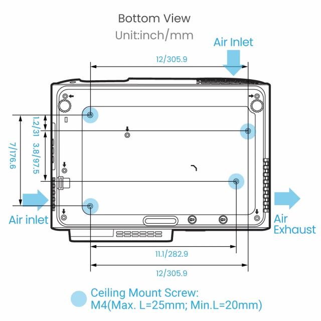 Projector BenQ W4000i, 3200lm, 4K, FILMMAKER MODE 