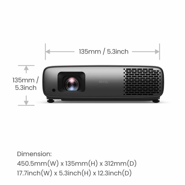 Projector BenQ W4000i, 3200lm, 4K, FILMMAKER MODE 