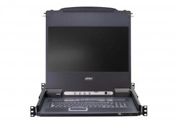 ATEN CL5716M, 16-Port PS/2-USB VGA Single Rail LCD KVM Switch