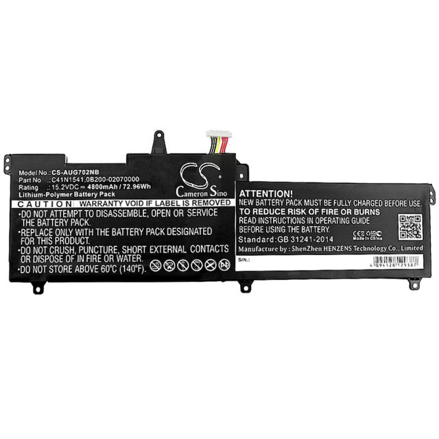 Laptop Battery ASUS GL702  C41N1541 LiPo 15.2V 4800mAh CAMERON SINO 