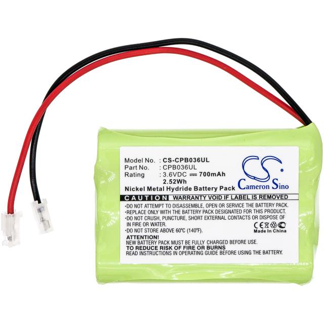 Battery for cordless phone 3* ААА 3.6V NiMH 700mAh GPT207 /universal conector/ for Panasonic KX-TC1210  Cameron Sino 