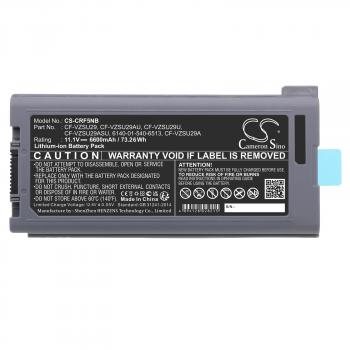 Laptop Battery for Panasonic Toughbook CF-29, CF-51, CF-53  CF-VZSU29 LiIon 11,1V 6600mAh CAMERON SINO