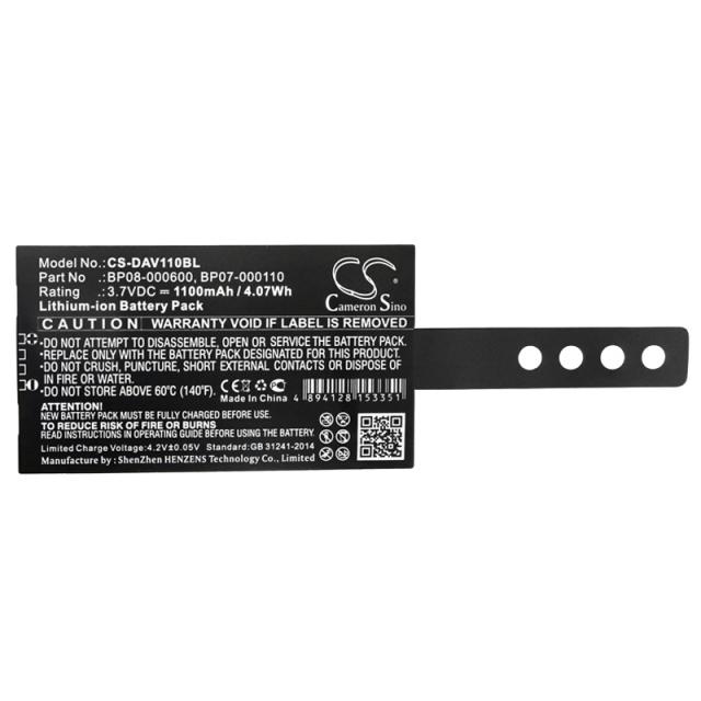 Батерия за баркод скенер Datalogic Memor NFP, Memor X3  BP08-00011A  LiIon  3.7V 1100mAh Cameron Sino 