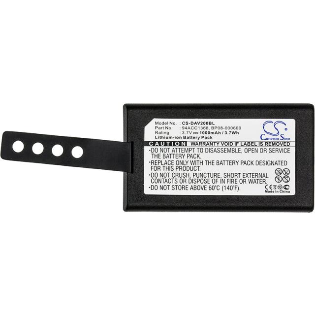 Батерия за баркод скенер Datalogic CVR2 DL-Memor/ Wasp DT10  94ACC1368  LiIon  3.7V 1000mAh Cameron Sino 