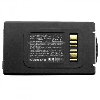 Camera Battery for  barcode scanner Datalogic Skorpio X3 X4 BT-0016   LiIon  3.7V 5200mAh Cameron Sino