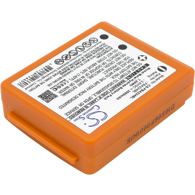 Camera Battery for Crane Remote Control  HBC Radiomatic Quadrix, Micron 4,5,6,7  BA223000 NIMH 3,6V 2000mAh orange Cameron Sino 