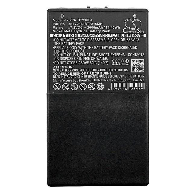 Camera Battery for Crane Remote Control  Itowa Boggy, Combi Caja Spohn  BT7216  NIMH 7,2V 2000mAh Cameron Sino 