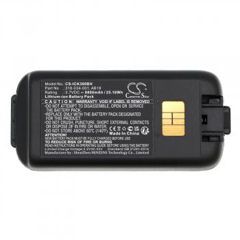 Camera Battery for  barcode scanner Intermec CK3 CK3A  318-034-001 LiIon 3.7V 6800mAh Cameron Sino