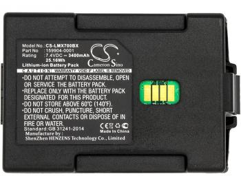 Батерия за баркод скенер Honeywell TXE TECTON MX7  159904-0001   LiIon  7.4V 3400mAh Cameron Sino