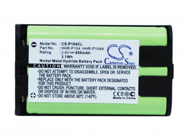 Батерия за телефон 3.6V NiMH 850mAh HHR-P104 Panasonic KX-TG5452M Cameron Sino 