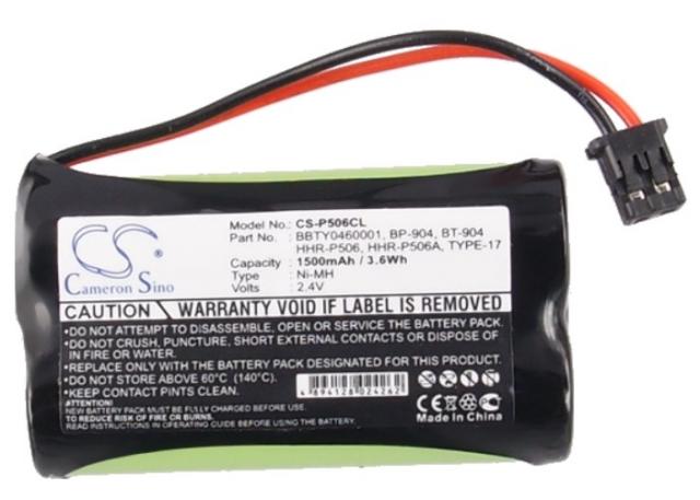 Battery for cordless phone 2* АA 2.4V NiMH 1500mAh GP60AS2BMX Panasonic KX-TG2000 Cameron Sino 