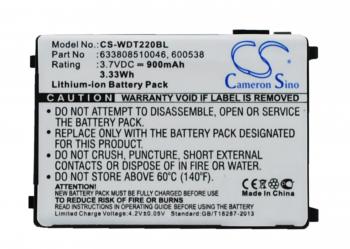 Camera Battery for  barcode scanner DATALOGIC  Falcon PT40, PSC PT40, Unitech HT630  LiIon 3.7V 900mAh Cameron Sino