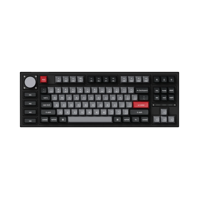 Клавиатура Keychron Q3 Pro Carbon Black TKL K Pro Red Switch RGB LED PBT 