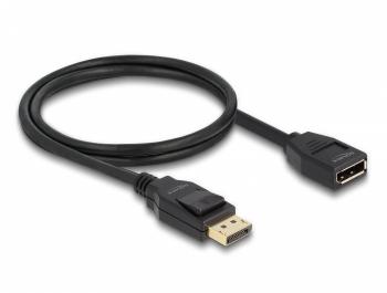 Delock DisplayPort 1.2 extension cable 4K 60 Hz 1 m