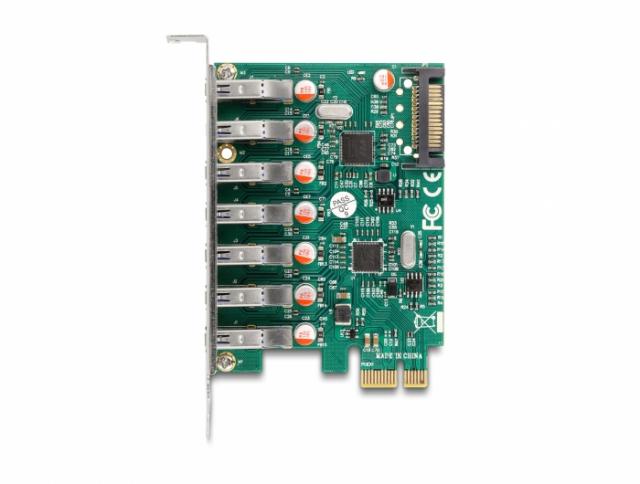 Delock PCI Express x1 Card to 7 x external USB 5 Gbps Type-A female 