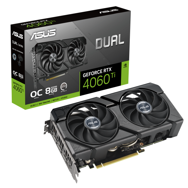 Graphic card ASUS DUAL GeForce RTX 4060 TI EVO OC 8GB GDDR6 