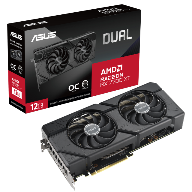 Graphic card ASUS DUAL RX 7700 XT OC 12GB GDDR6 