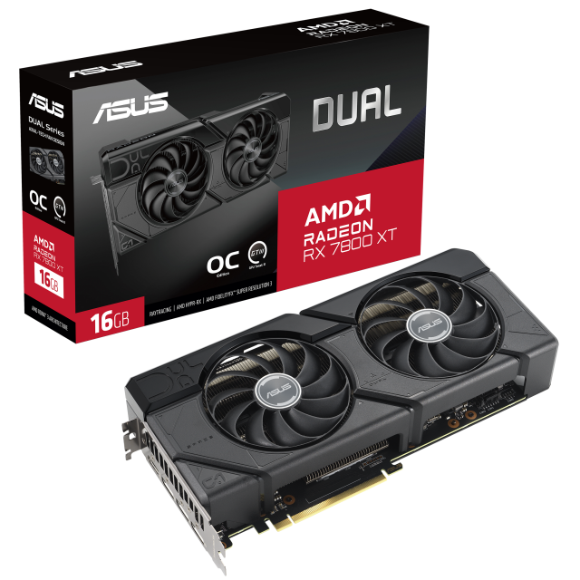 Видео карта ASUS DUAL RX 7800 XT OC 16GB GDDR6 