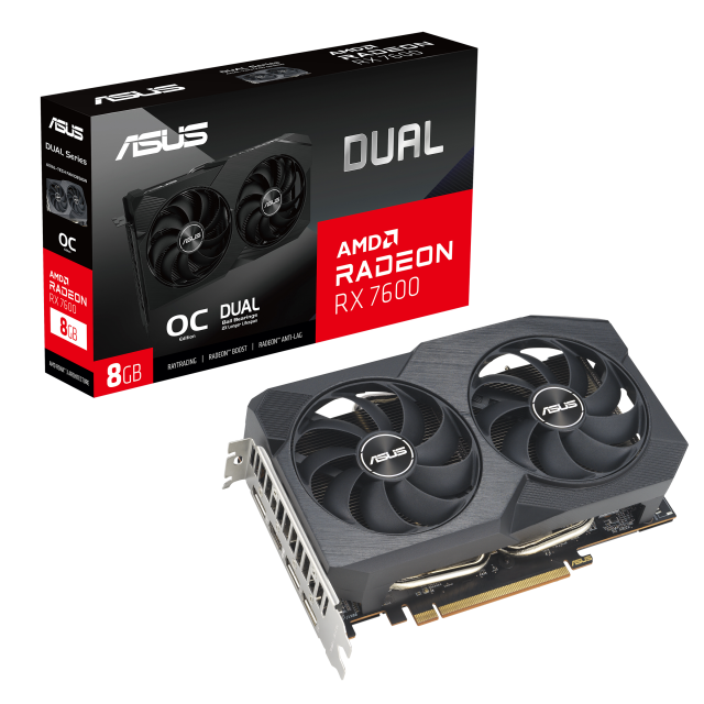 Видео карта ASUS DUAL RX 7600 V2 OC Edition 8GB GDDR6 