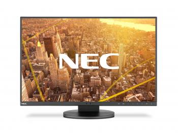 Монитор NEC MultiSync EA241F, IPS, 23.8" inch, Wide, 1920x1080, DVI-I, DP, HDMI, VGA, USB, Черен