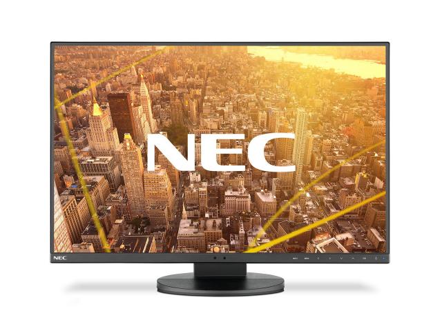 Монитор NEC MultiSync EA241F, IPS, 23.8" inch, Wide, 1920x1080, DVI-I, DP, HDMI, VGA, USB, Черен 